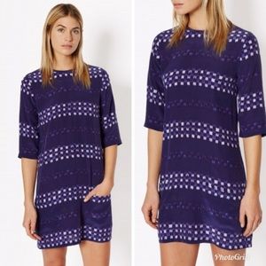 Equipment Aubrey Silk Dress Ultra Marine